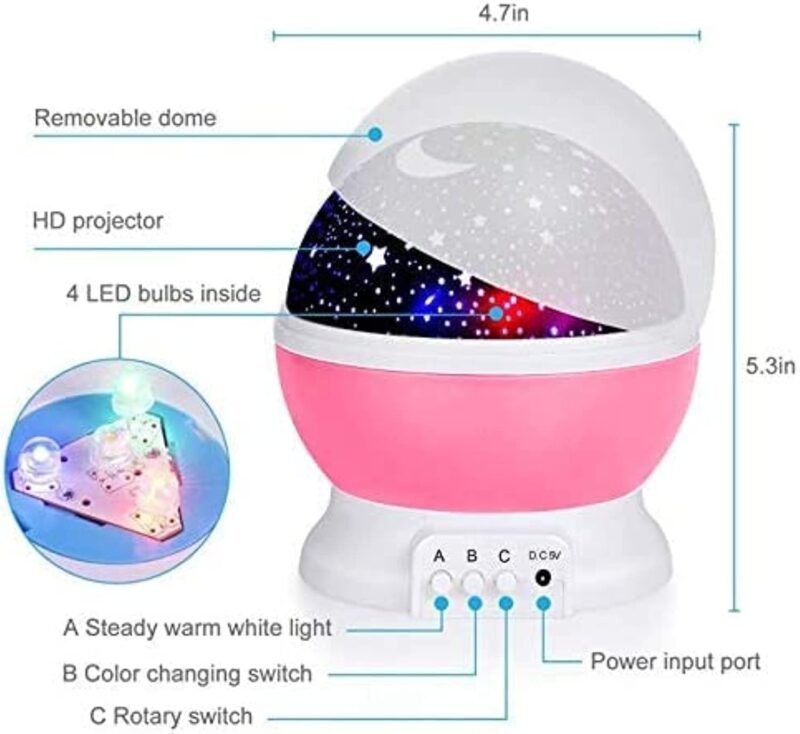 Gesto Star Master Projector with USB Wire Colorful Romantic LED - Image 2