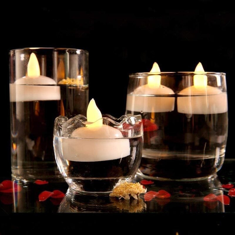 RUMPES Floating Tealight Water Sensor Battery Operated Waterproof LED - Image 9