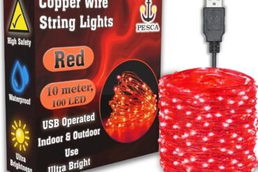 PESCA USB Powered, Waterproof, Copper Wire String Fairy Lights