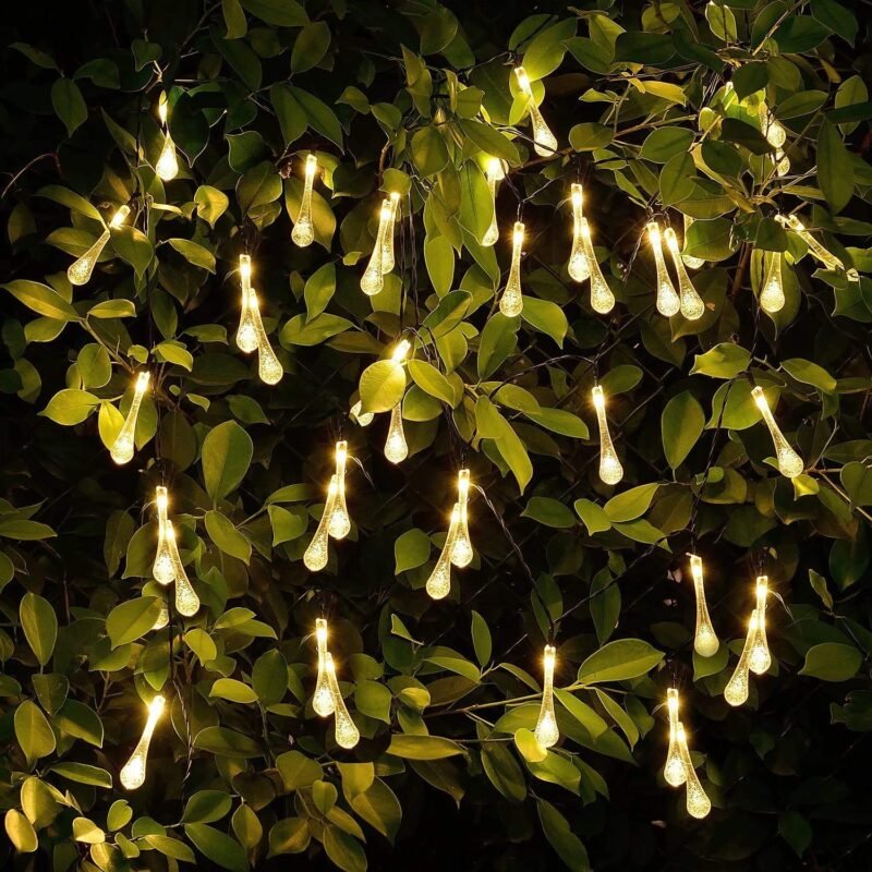 PESCA 50 LED 8 Meter Waterdrop Decorative String Lights - Image 8