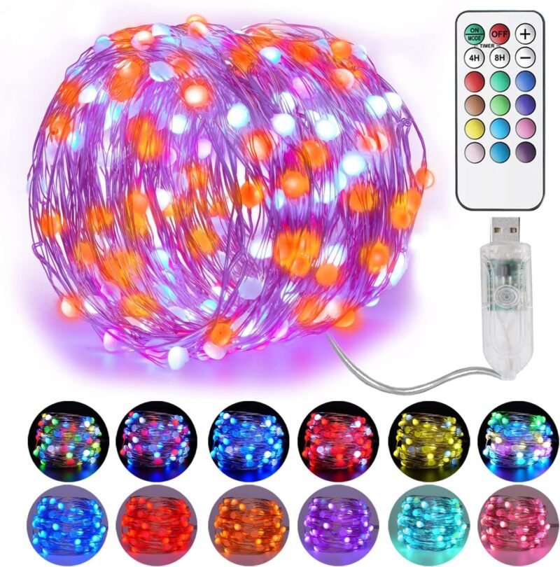 XERGY 33ft 100 LED Copper Wire Fairy String Lights