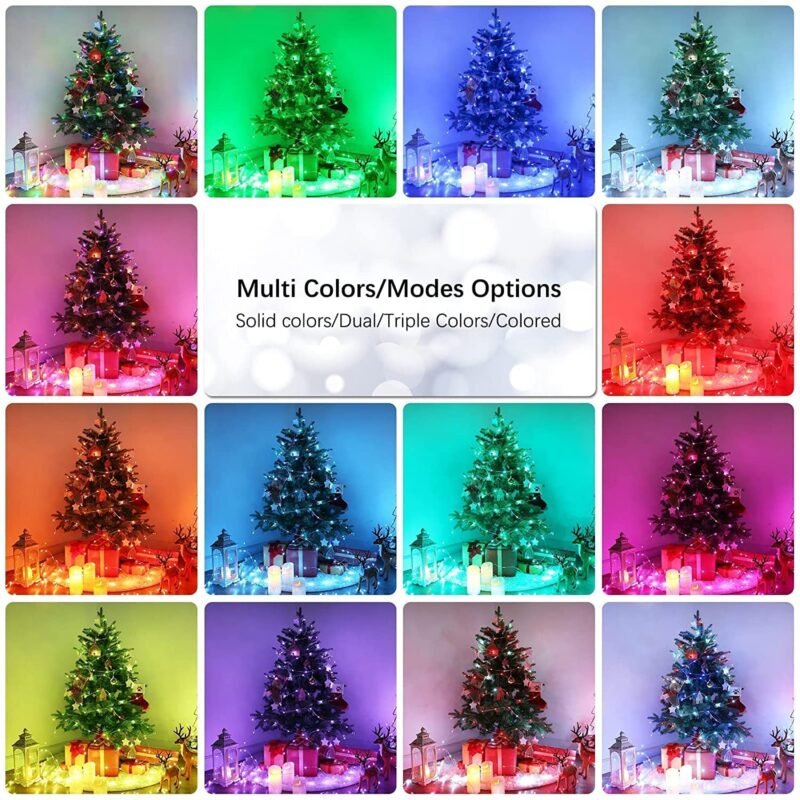 XERGY 33ft 100 LED Copper Wire Fairy String Lights - Image 8