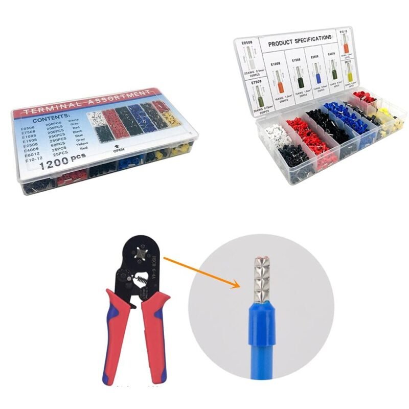 Massmot 1200pcs Electrical/Electronic Wire Ferrules Kit - Image 5