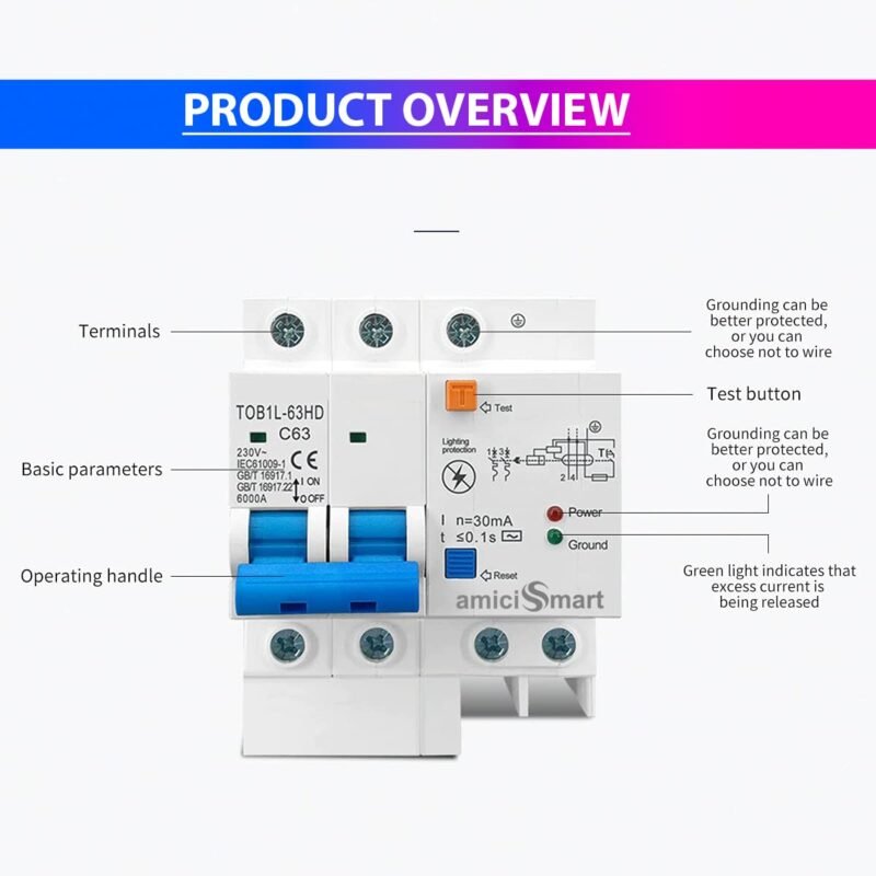 AmiciSmart RCBO 63A Single Phase Circuit - Image 6