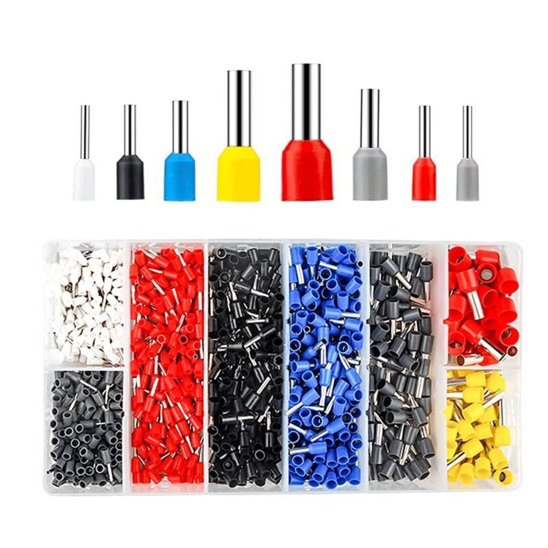 Massmot 1200pcs Electrical/Electronic Wire Ferrules Kit