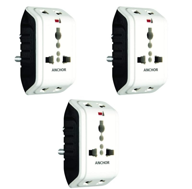 Anchor by Panasonic 6A 3 Pin Multiplug Adapter