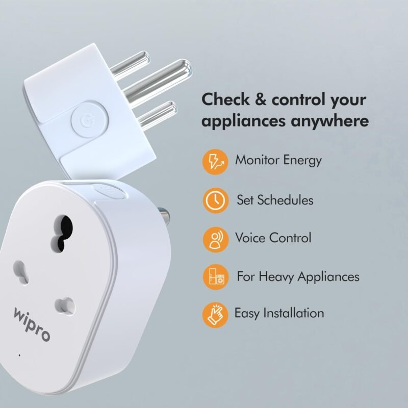 Wipro 16A Wi-Fi Smart Plug - Image 3