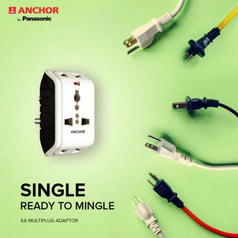 Anchor Universal Multi Plug Adaptor with Indicator - Pack of 2 - Image 4