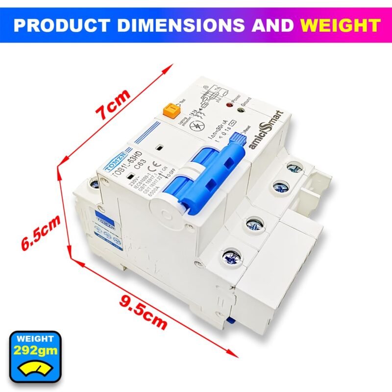 AmiciSmart RCBO 63A Single Phase Circuit - Image 2