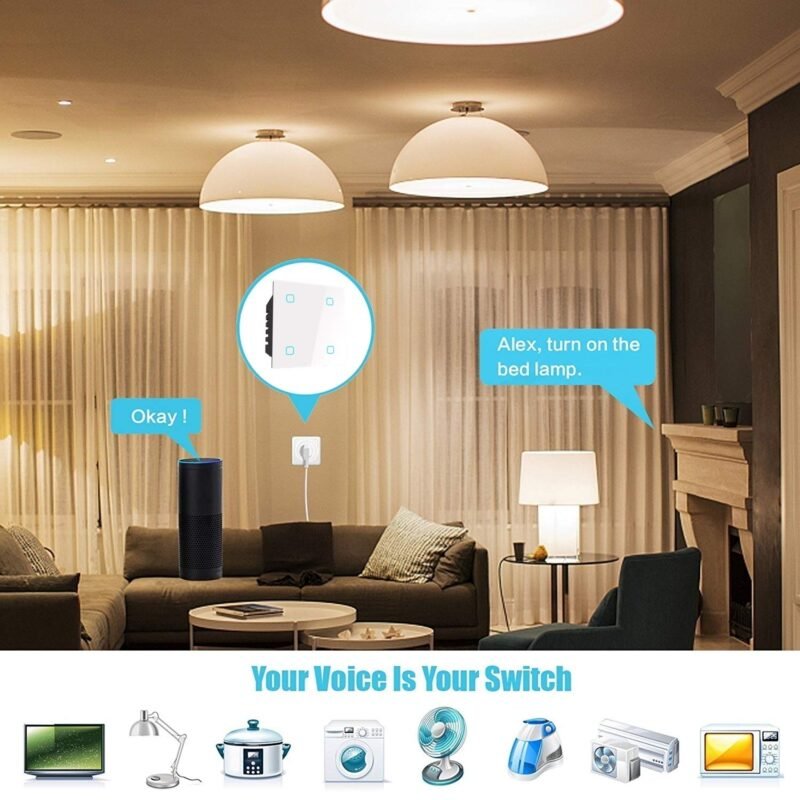 HomeMate Wi-Fi Smart 4 Gang Touch - Image 4
