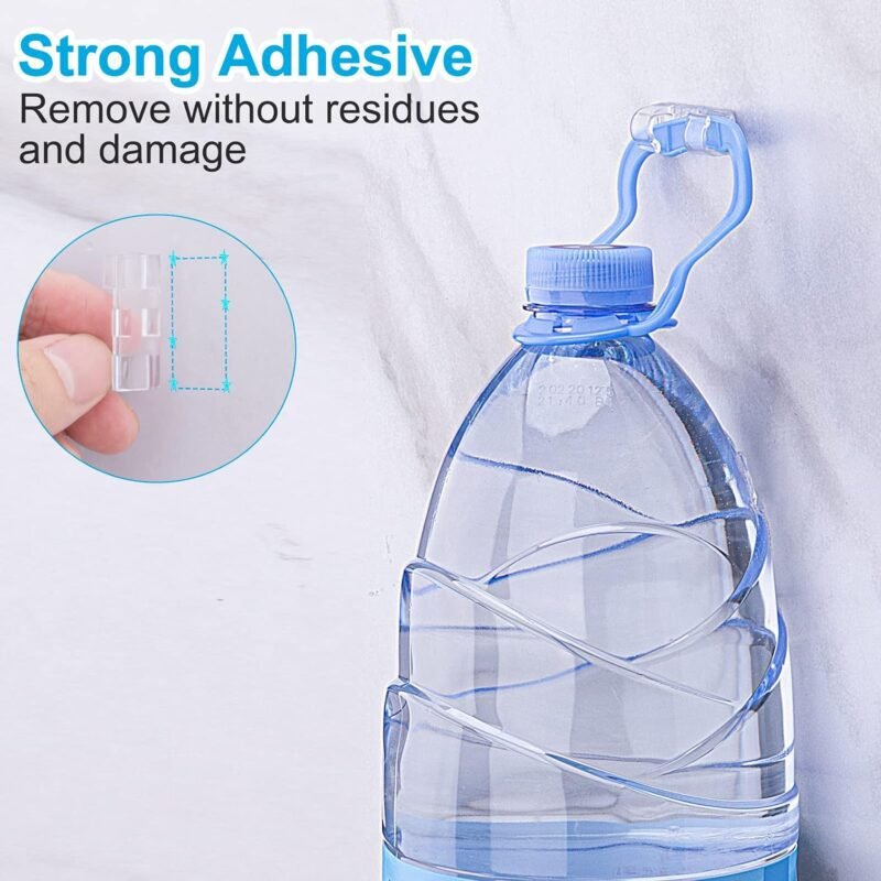 TidyHelper Adhesive Cable Clips Clear (40PCS, M) - Image 3