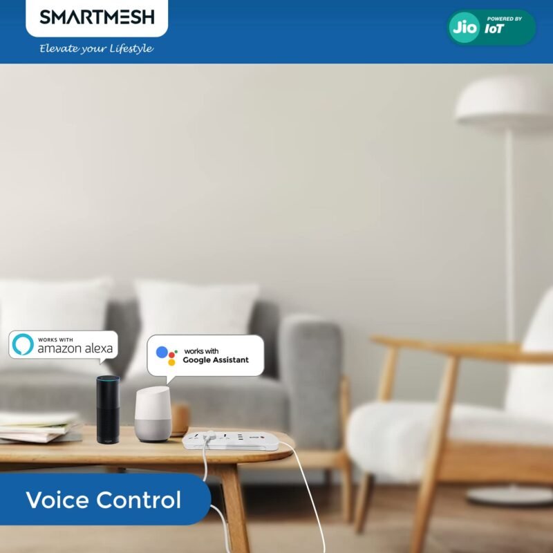 SMARTMESH WiFi +BLE Smart Power Strip Extension Powered by Jio IoT - Image 4