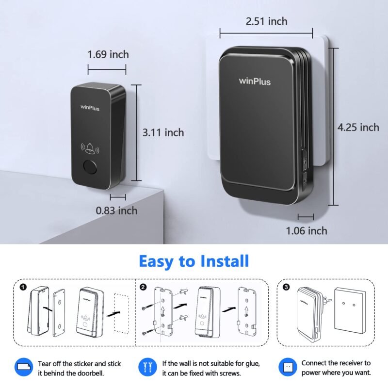 Win Plus Wireless Door Bell for Home - Image 5