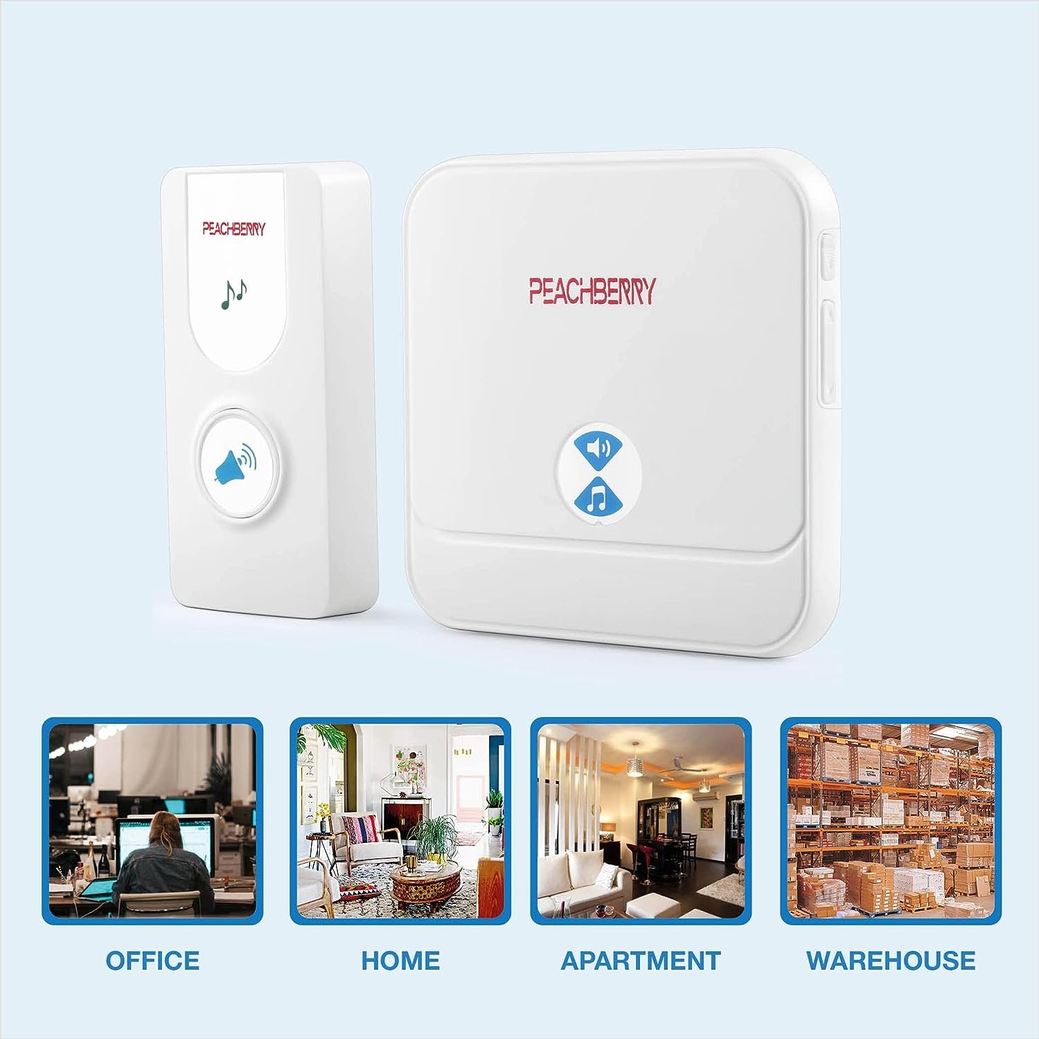 PEACHBERRY Long Range Wireless Remote Door Bell - Image 7