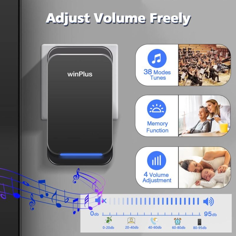 Win Plus Wireless Door Bell for Home - Image 2