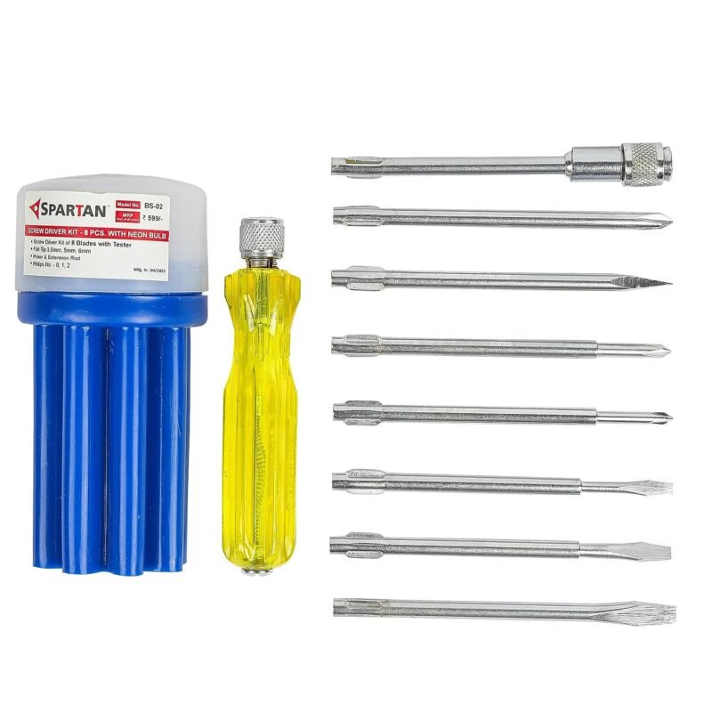 SPARTAN BS-02 8-in-1 Pc Screw Driver Kit