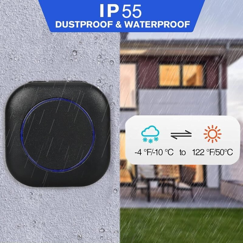Nik case door bell wireless for home Waterproof Door Bell - Image 2